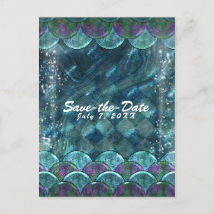 Zeemeerminnen onder de partij van het Zee sparen d Aankondigingskaart