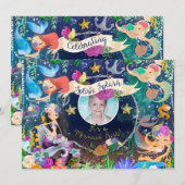 Zeemeerminnen Onder de Zee Zeemeermin Bash FOTO Fe Kaart (Voorkant / Achterkant)