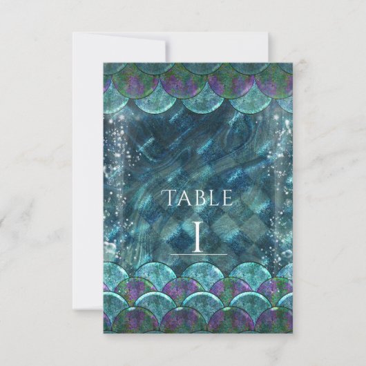 Zeemeerminnen onder het tabelnummer van de Partij  Kaart (Voorkant)