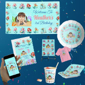 Zeemeerminnen onder het Zee Foto Kids Verjaardagsf Papieren Bekers