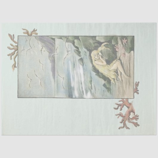 zeemeerminnen onder Zee V2 Tissuepapier (Voorkant)