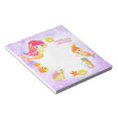 Zeemeerminnen Paarse Notitieblok (Schuin)