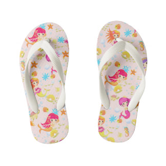 Zeemeerminnen Peach Pink Kinder Teenslippers