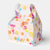 Zeemeerminnen Peach Pink Tent Bedankdoosjes (Achterkant)