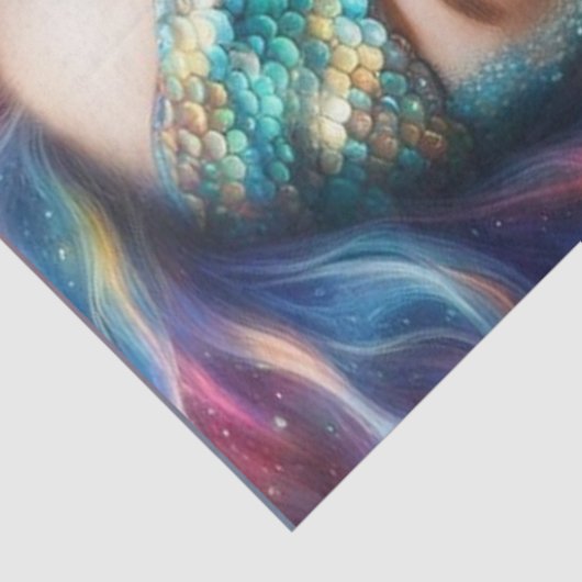 Zeemeerminnen Portret Decoupage Papier (Detail)