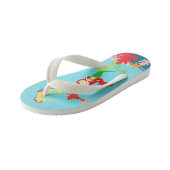 Zeemeerminnen Rood & Zwart Haired Undersea Life Kinder Teenslippers (Schuin)