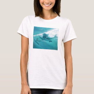 zeemeerminnen surfen t-shirt