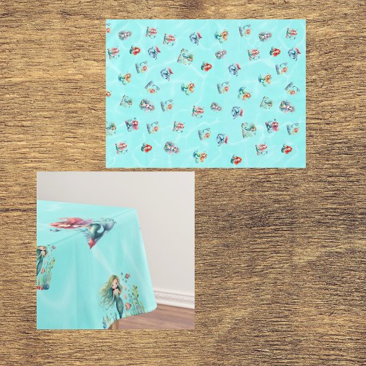 Zeemeerminnen Thema Kids Verjaardagsfeest Tafelkleed