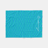 zeemeerminnen Thunder_Cove blue/aqua Fleece Deken (Voorkant (Horizontaal))