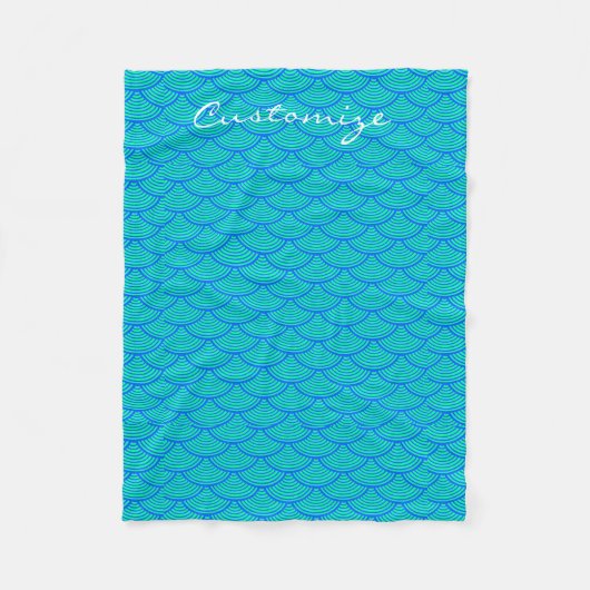 zeemeerminnen Thunder_Cove blue/aqua Fleece Deken (Voorkant)