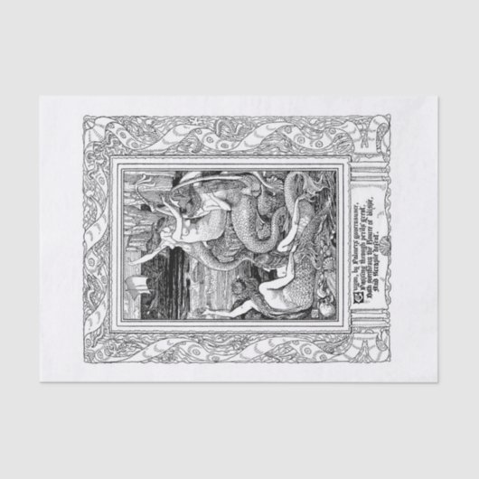  zeemeerminnen tissuepapier (Voorkant)