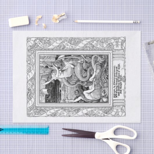  zeemeerminnen tissuepapier (Craft)