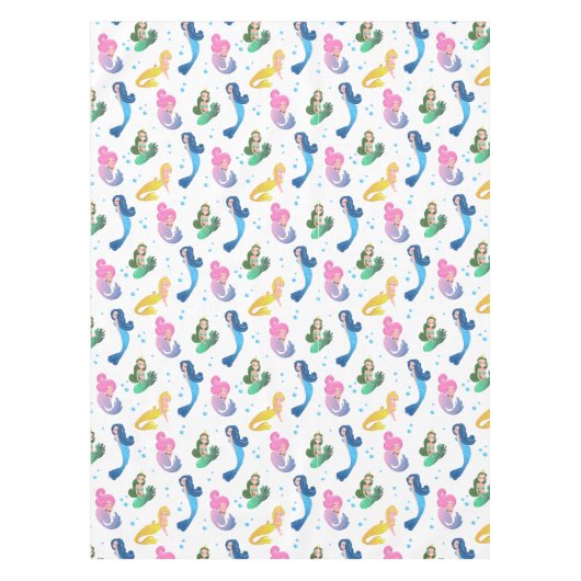 Zeemeerminnen van het Zee Perfect Girly Party Tafelkleed (Voorkant)