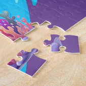 Zeemeerminnen, Vissen spatten in het water geperso Legpuzzel (Zijkant)