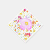 Zeemeerminnen Wit Servet (Hoek)