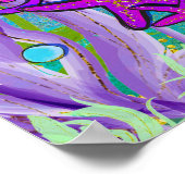 Zeemeerminnen & Zee Schelpen Roze Glitter Verjaard Poster (Hoek)