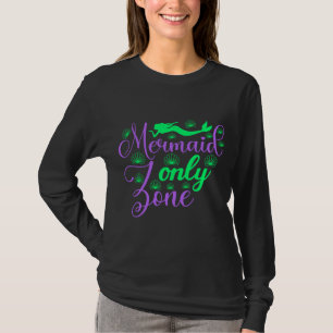 Zeemeerminnen Zone in Neon Groen en Paars T-shirt