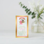 Zeemeerminnenboekenaanvraag Shell Afro-Amerikaans Informatiekaartje (Staand voorkant)