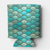 Zeemeerminnend groen visschubben blikjeskoeler (Achterkant)