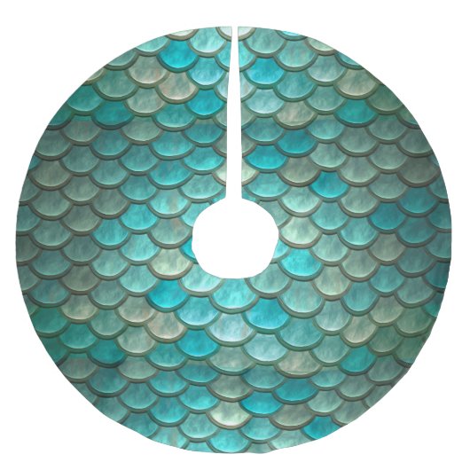 Zeemeerminnend groen visschubben kerstboom rok (Voorkant)