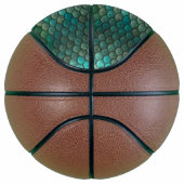 Zeemeerminnend groen visschubben mini basketbal (Rechts)