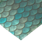 Zeemeerminnend groen visschubben tafelkleed (Gekanteld)