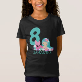 Zeemeerminnende achtste verjaardag Marina - van he T-shirt