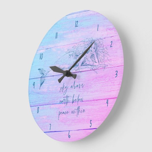 Zeemeerminnende bevestiging ombre  grote klok (Hoek)