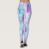 Zeemeerminnende Leggings, Leggings voor vrouwen, z (Achterkant)