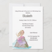 Zeemeerminnende meisjes in het kader van de uitnod kaart (Achterkant)