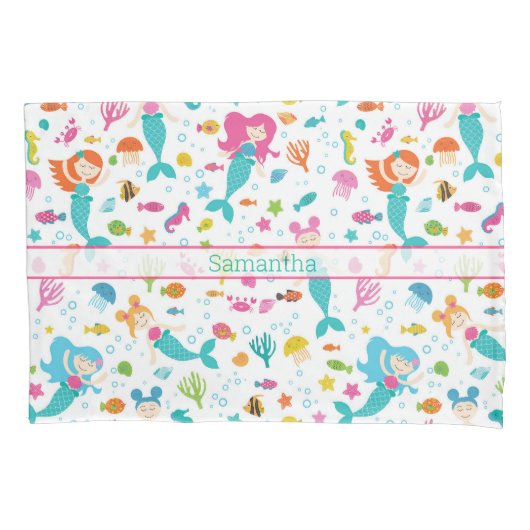 Zeemeerminnende meisjes onder het Zee gepersonalis Kussensloop (Voorkant)