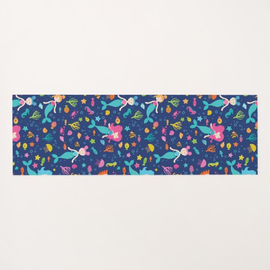 Zeemeerminnende meisjes onder het Zee gepersonalis Yogamat (Achterkant (horizontaal))