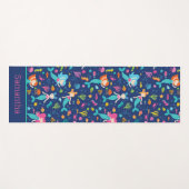 Zeemeerminnende meisjes onder het Zee gepersonalis Yogamat (Voorkant (horizontaal))