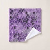 Zeemeerminnende schaaltjes glam #7 (Faux Glitter)  Bad Handdoek (Wasdoekje)