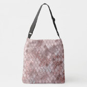 Zeemeerminnende schalen Glam #5 (Faux Glitter) #de Crossbody Tas (Achterkant)