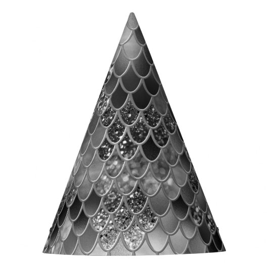 Zeemeerminnende schalen Glam #6 (Faux Glitter) #de Feesthoedjes (Voorkant)