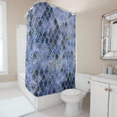 Zeemeerminnende schalen Glam #8 (Faux Glitter) #de Douchegordijn (In situ)