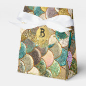 Zeemeerminnende schalen Glitter Glam-partij met me Bedankdoosjes (Voorkant Zijde)