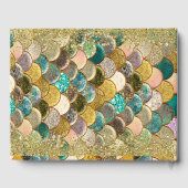 Zeemeerminnende schalen Glitter Glam-partij met me Gastenboek (Achterkant)