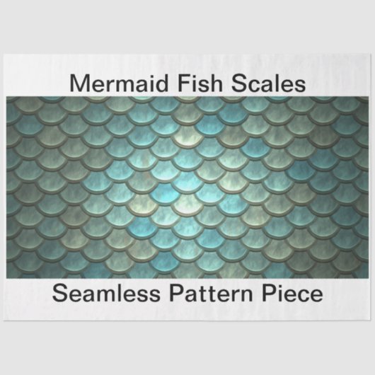 Zeemeerminnende schalen ontkoppelen naadloze achte tissuepapier (Voorkant)