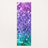 Zeemeerminnende schalen op Unicorn Girls Glitter # Yogamat (Voorkant)