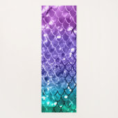 Zeemeerminnende schalen op Unicorn Girls Glitter # Yogamat (Achterkant)