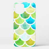 Zeemeerminnende schalen. Waterverf visschalen. Hel Case-Mate iPhone Case (Achterkant)