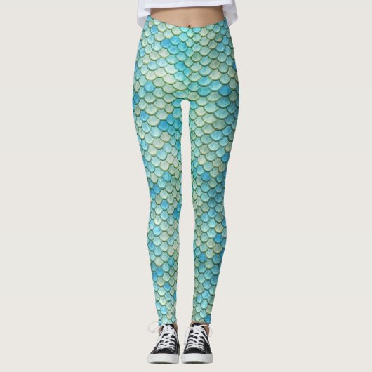 Zeemeerminnende staarten leggings (Voorkant)