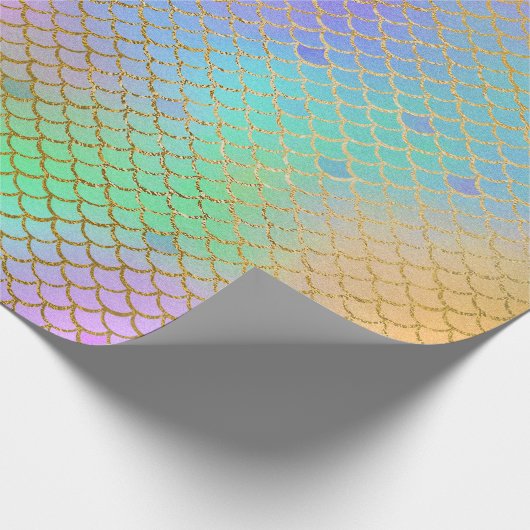 Zeemeerminnende zeeglegel onder het Zee Cadeaupapier (Hoek)