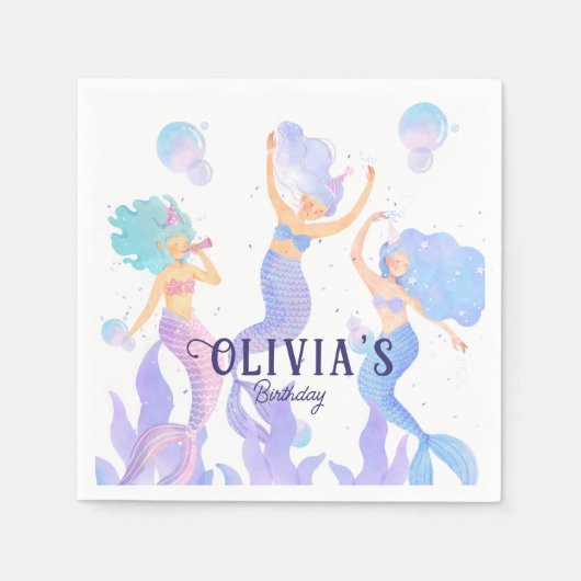 Zeemeerminnenfeest Servet (Voorkant)