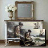 Zeemeerminnengeschenk aan het Zee Decoupage Tissuepapier