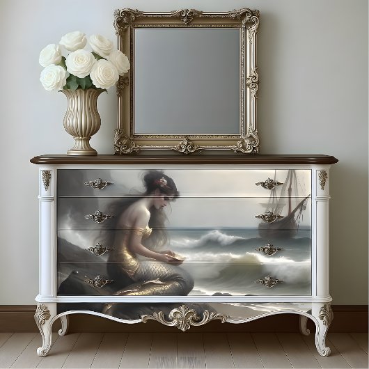 Zeemeerminnengeschenk aan het Zee Decoupage Tissuepapier