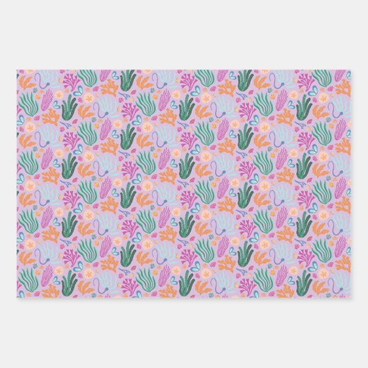 zeemeerminnenkelp-inpakpapier inpakpapier vel (Voorkant 2)