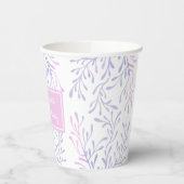 Zeemeerminnenmeisje 1e verjaardag onder het Zee Papieren Bekers (Links)